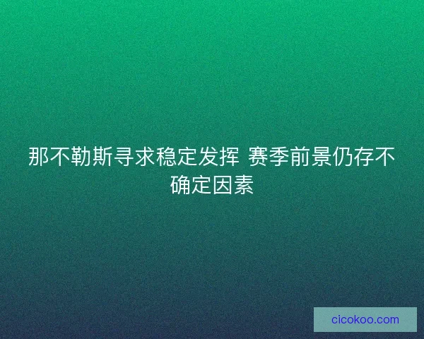 那不勒斯寻求稳定发挥 赛季前景仍存不确定因素